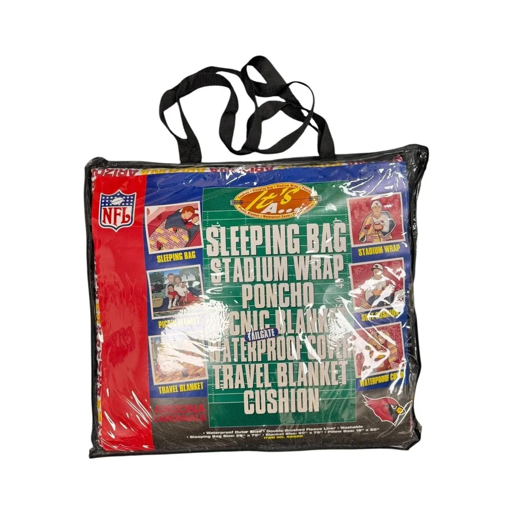 Arizona Cardinals NFL Football 7 in 1 Sleeping Bag Stadium Wrap Seat Cushion NEW